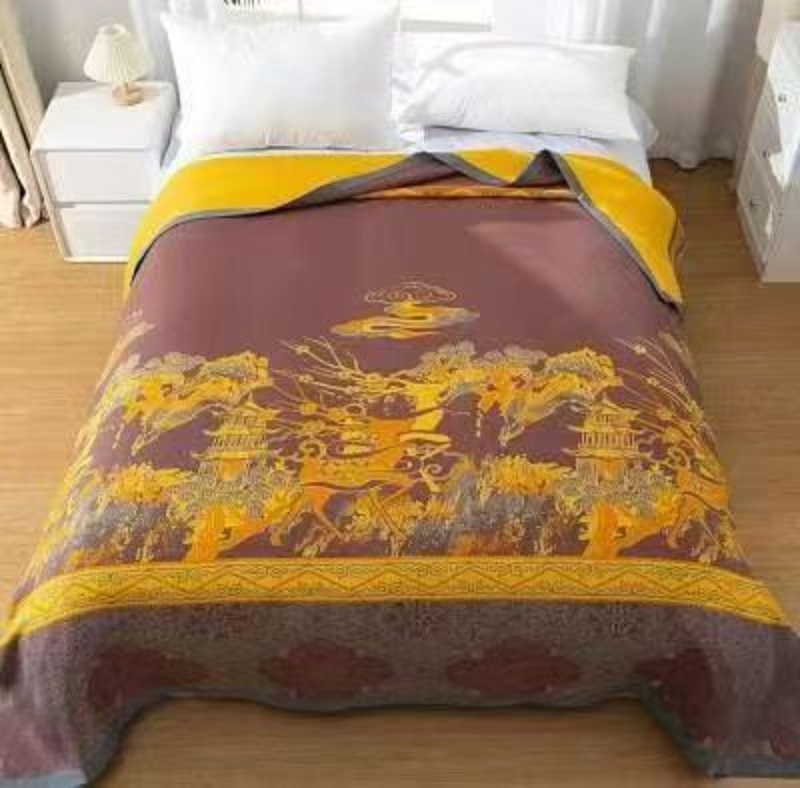  【淮风鹿林床盖】2.3*2.5M高端A类柔软亲肤透气隔脏可机洗四季床盖