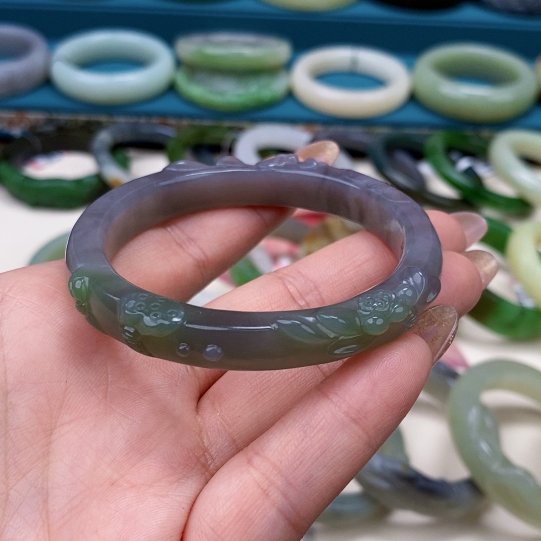 和田玉手镯55未镶嵌