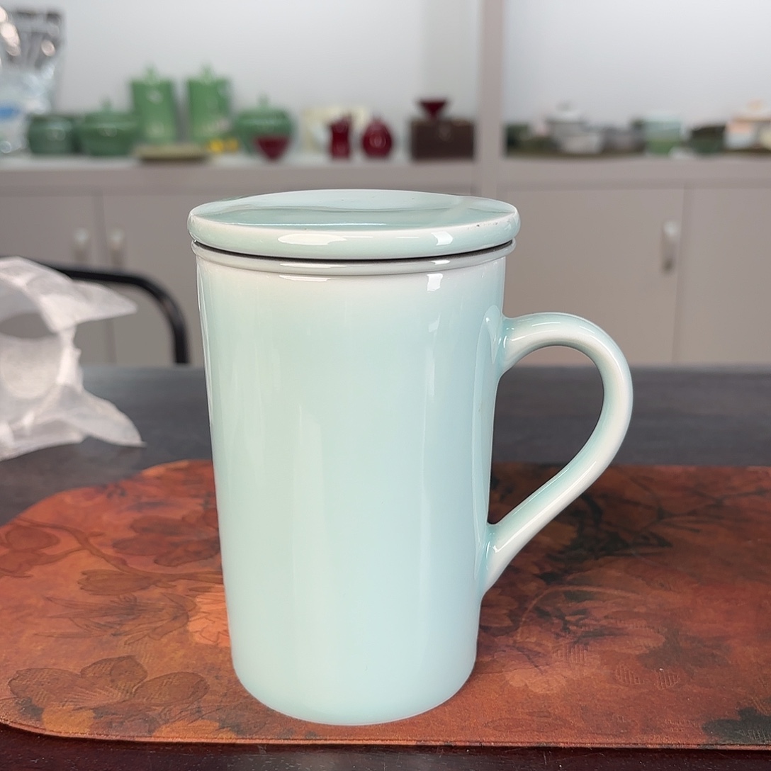 龙泉云间青瓷小米茶器