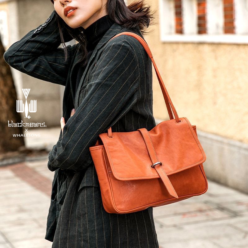 真皮女包2025新款裘平替头层牛皮大容量托特复古网红通勤女包