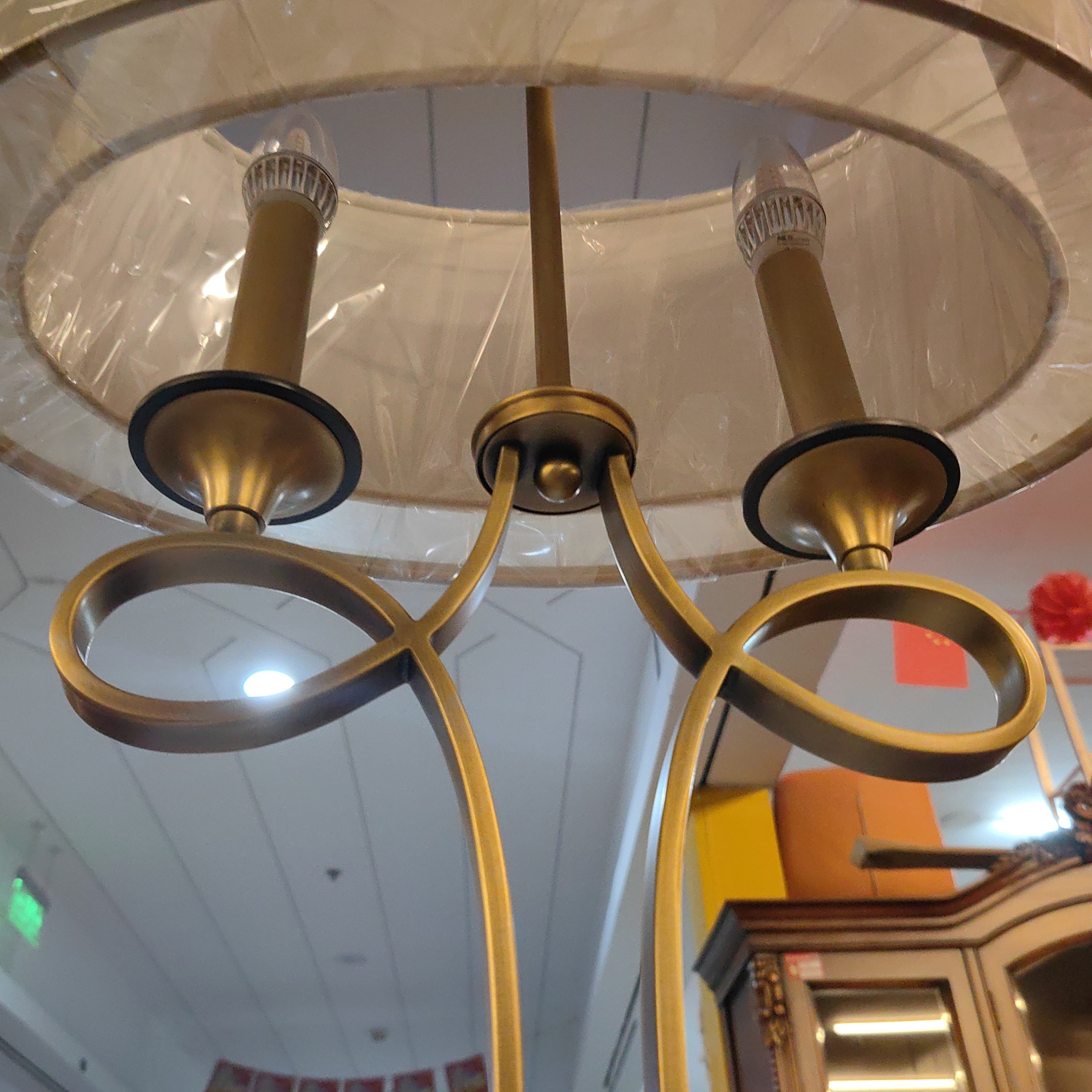 美式金属双头地灯