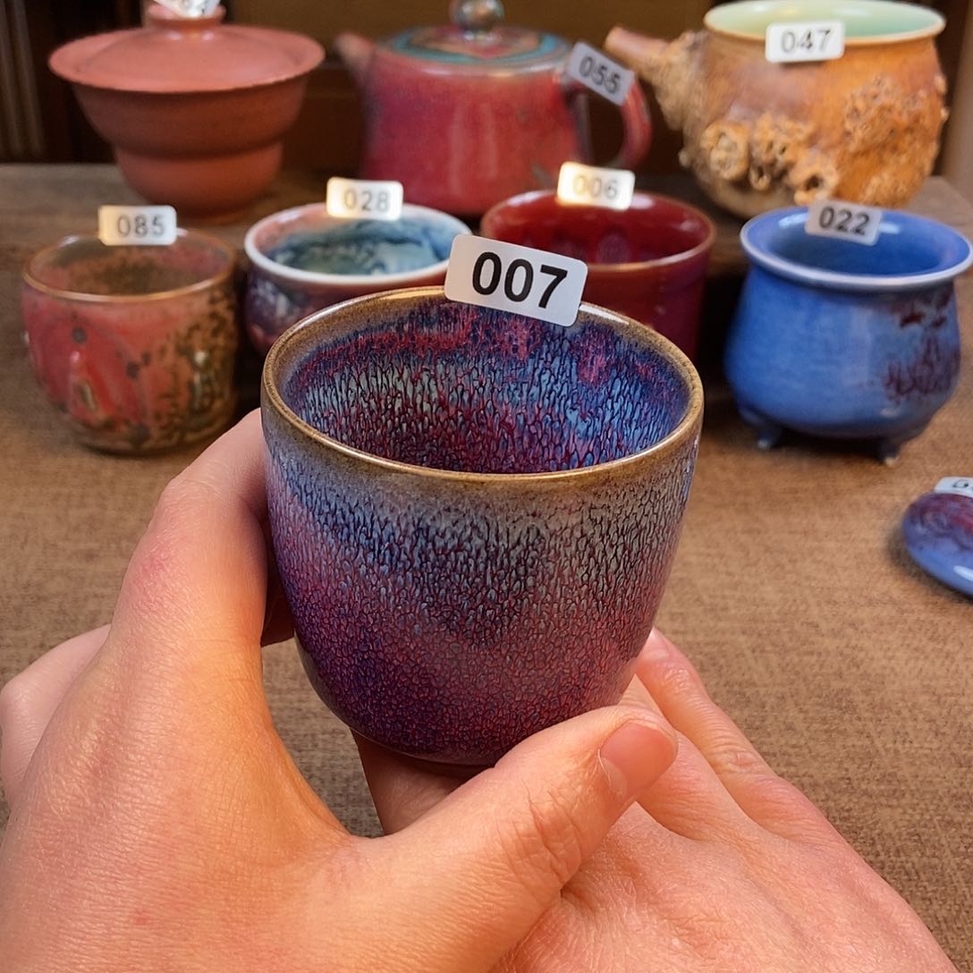 摆件钧瓷主人杯杯