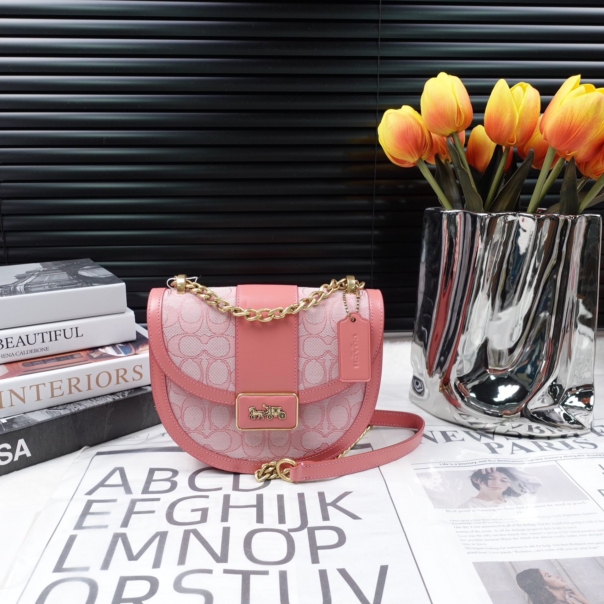 95新 COACH/蔻驰 单肩包/T10221407