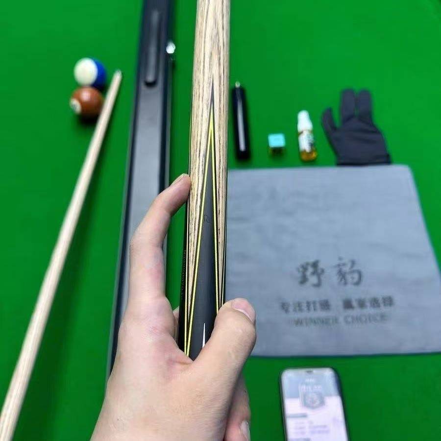G3 同款小头斯诺克台球杆一体通杆适合黑八桌球厅专用