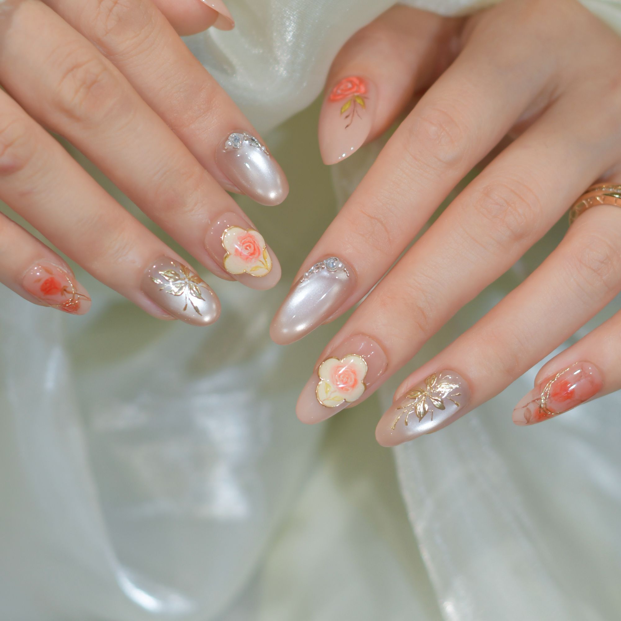 设计师款@【香韵】寇丝妮 纯手工穿戴式美甲