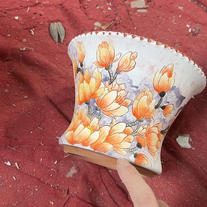 景德镇手绘花盆性价比超高