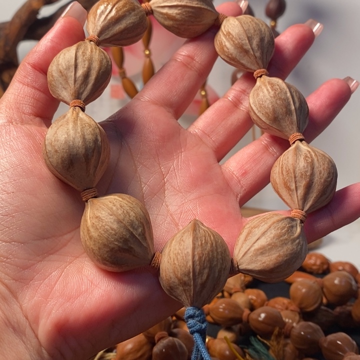 橄榄核手串/手链2.3原皮四花