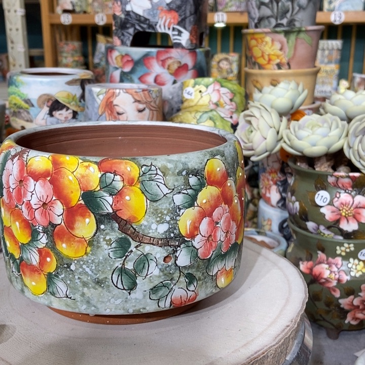 红陶景德镇艺术手绘作品