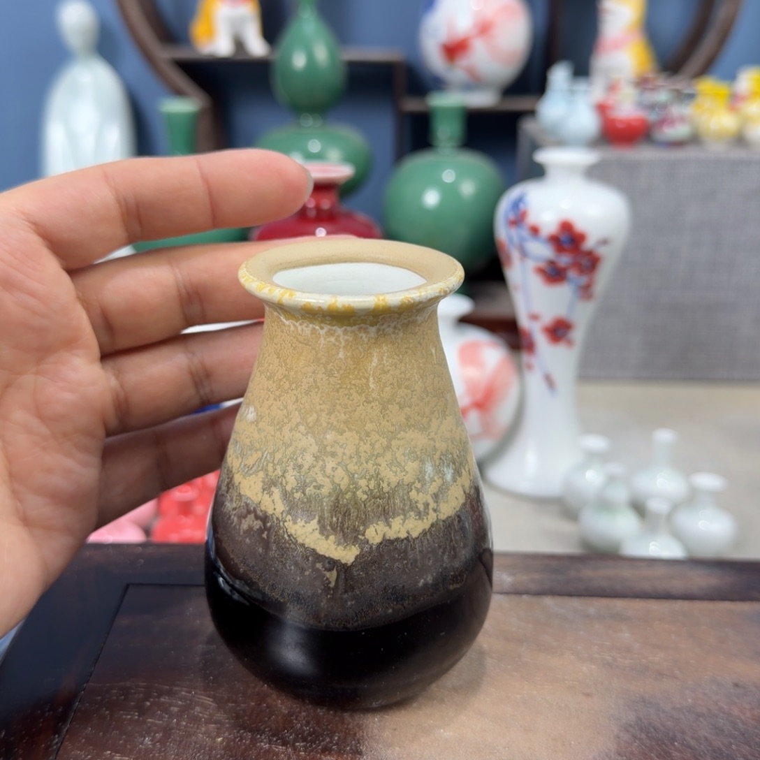 陶瓷手工小花器摆件