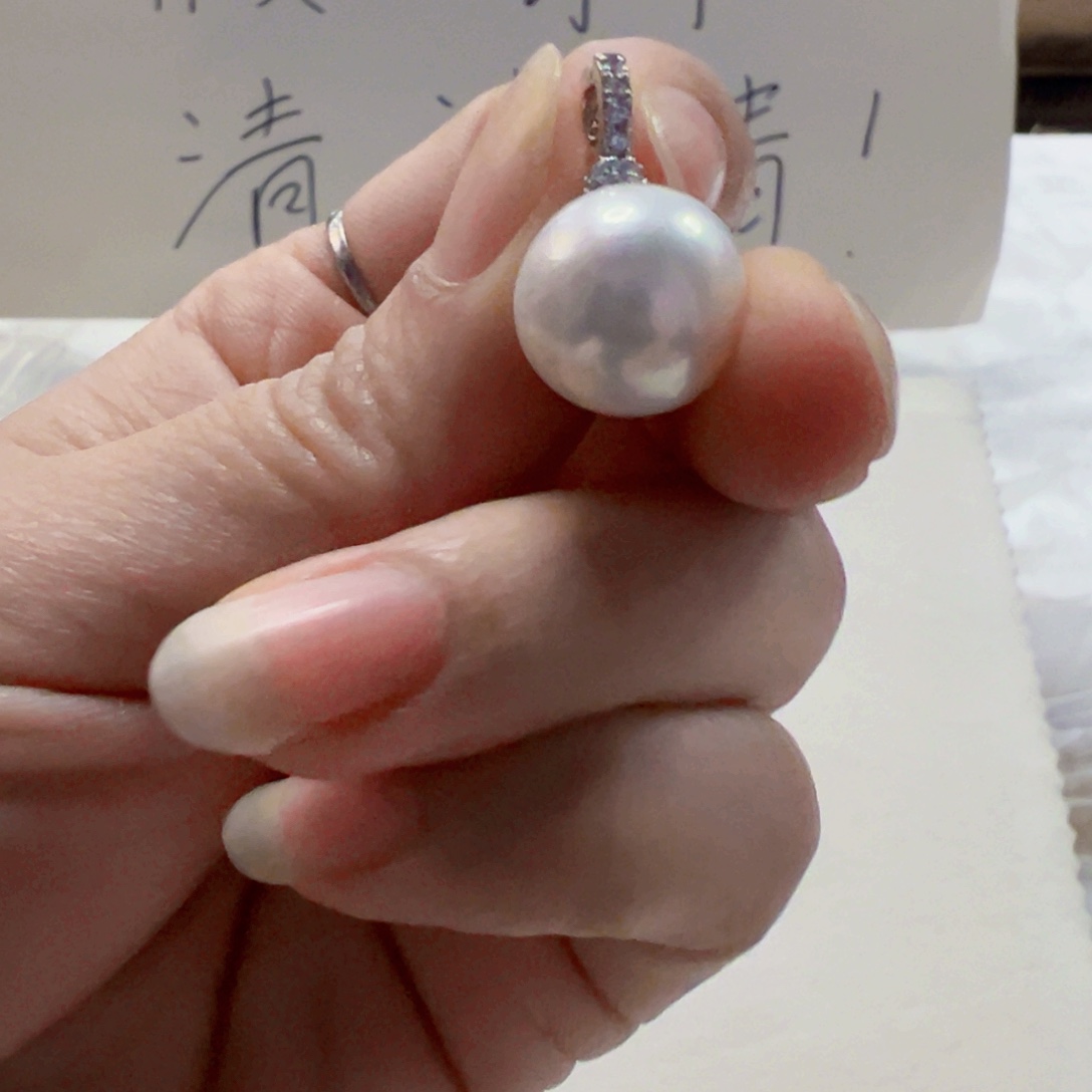 淡水珍珠银S925镶嵌手绳