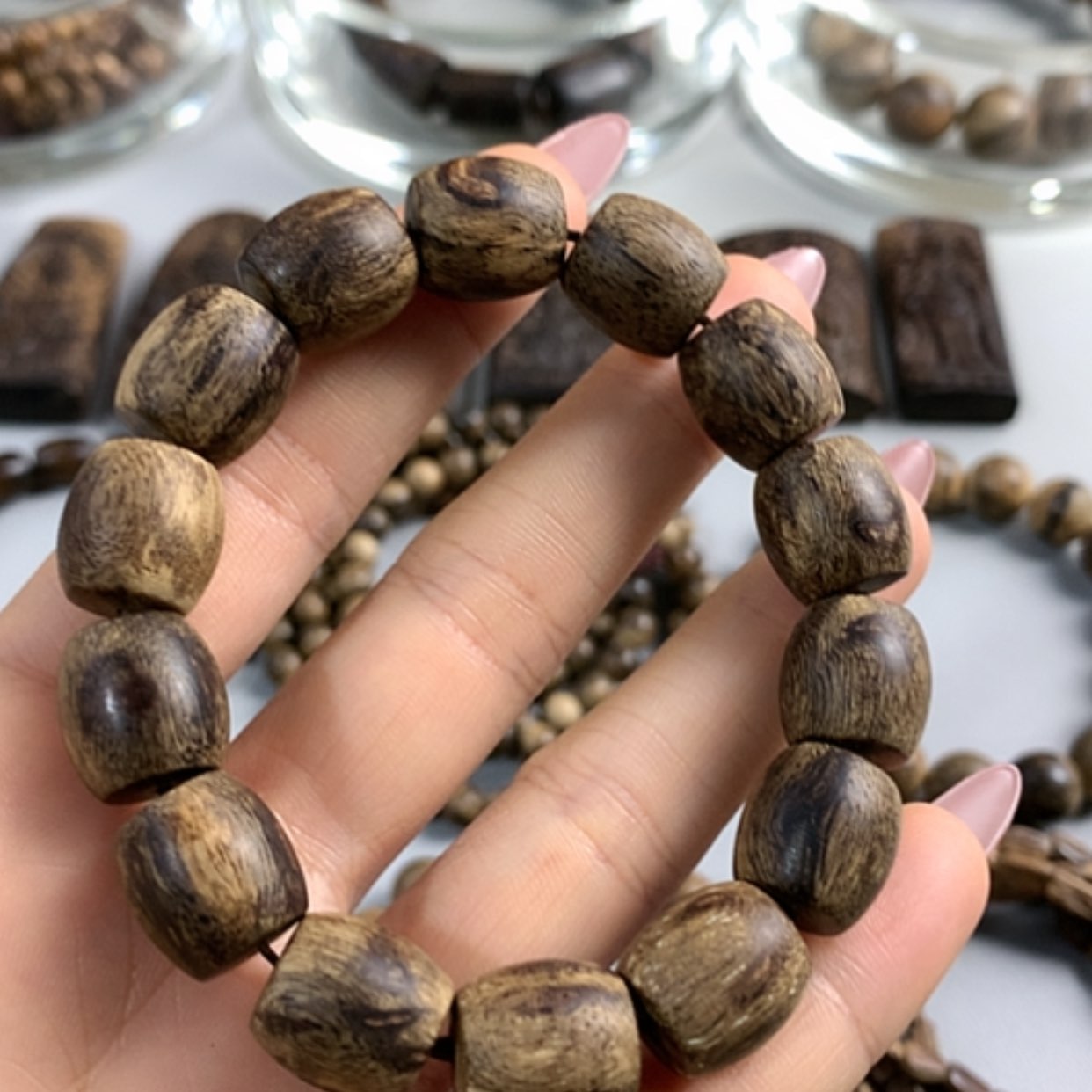 【闪购商品】沉香手串达拉干沉香1.2➕17.7克