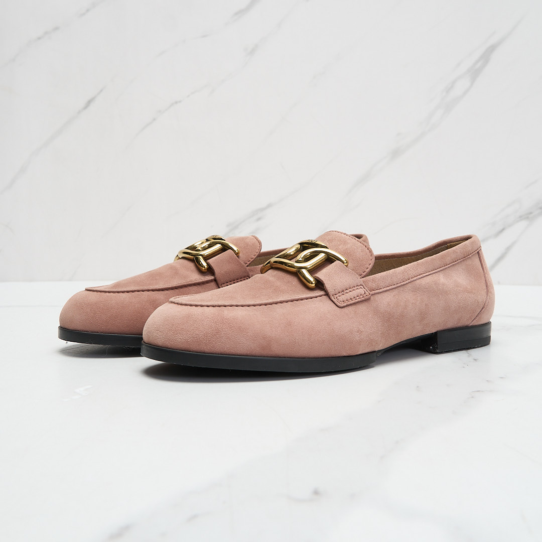 Tod’s女士老钱风翻毛皮乐福鞋TSGS00188