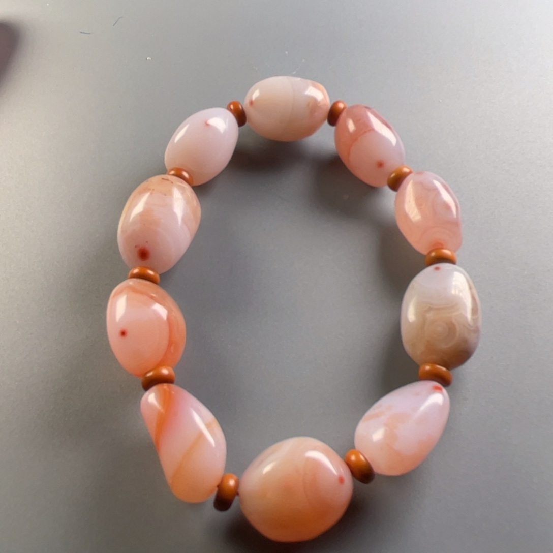 南红玛瑙天然原矿杨柳小庄天眼随形单圈未镶嵌