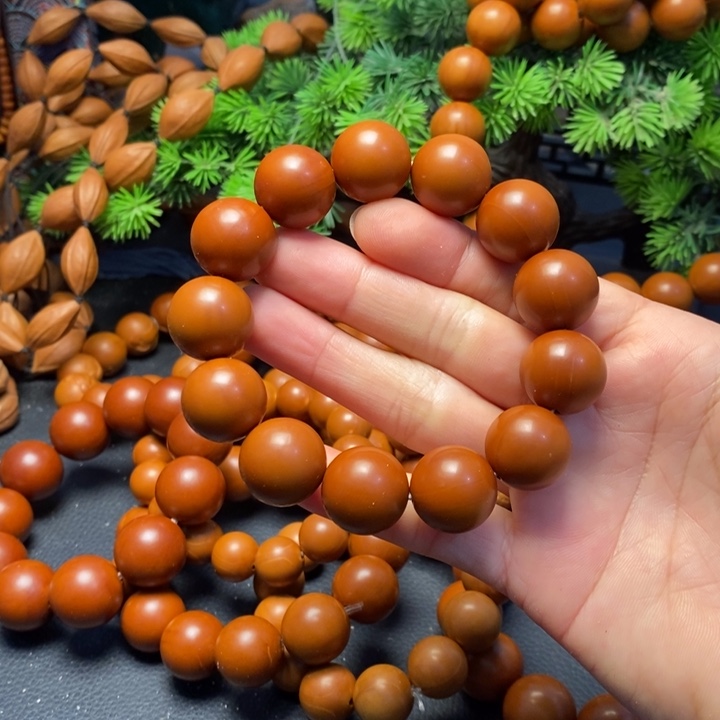 手串橄榄核1.7铁核光珠