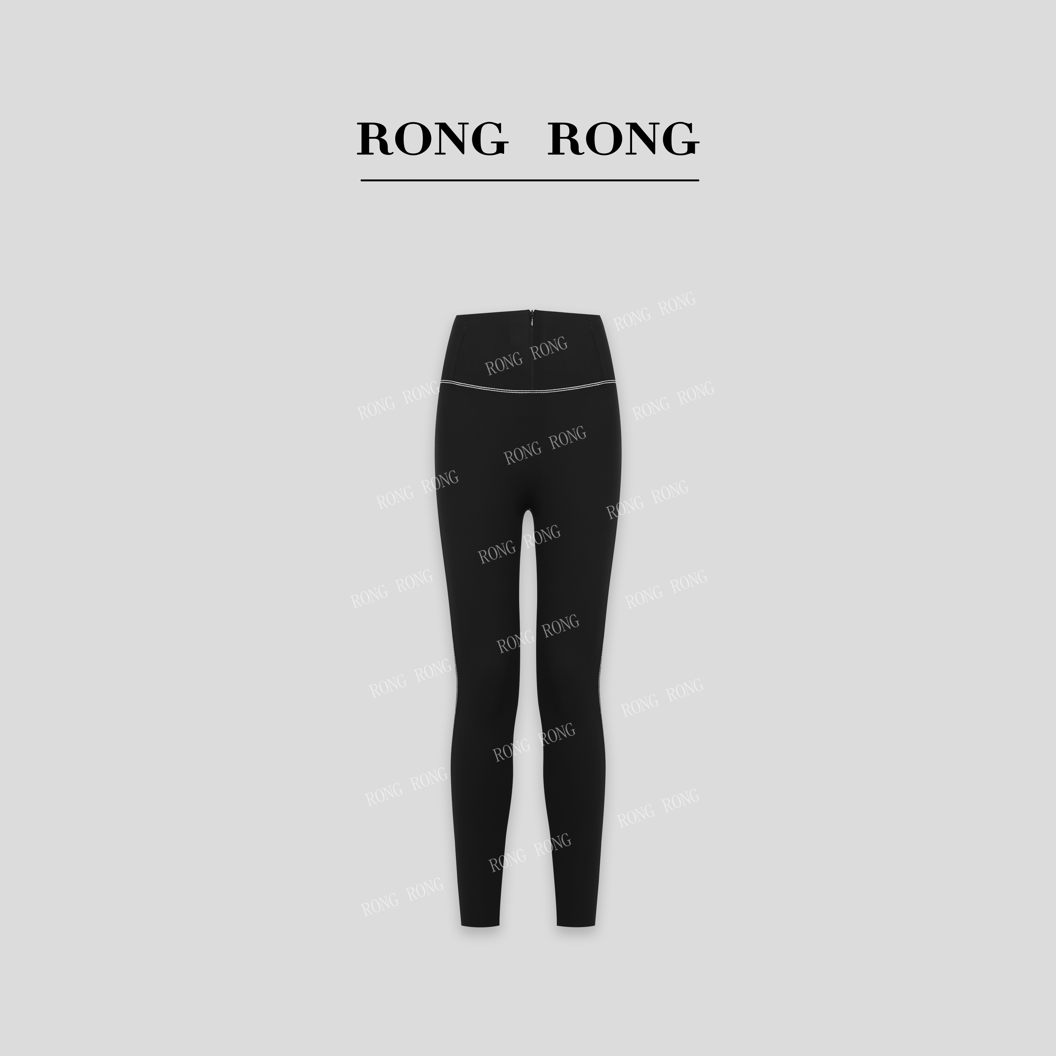 溶溶J【压线瘦腿裤】RONGRONG 高腰立体收腰修腿亲肤打底裤25661