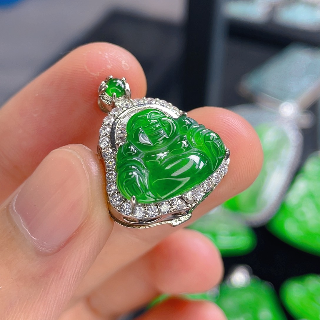 翡翠未镶嵌吊坠(不含链)