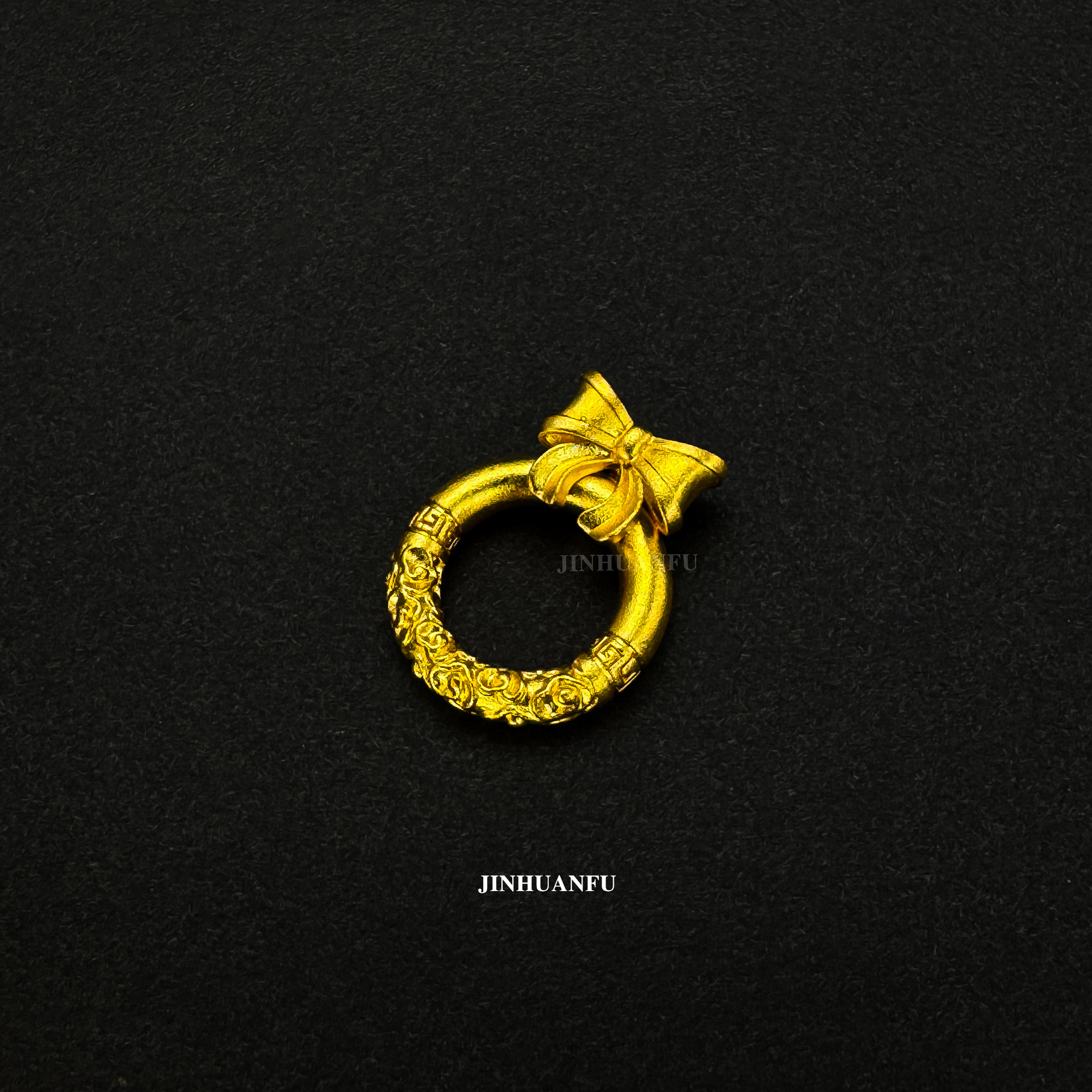 吊坠足银 吊坠足银 足银吊坠 蝴蝶结祥云圈吊坠 厚包工艺 时尚