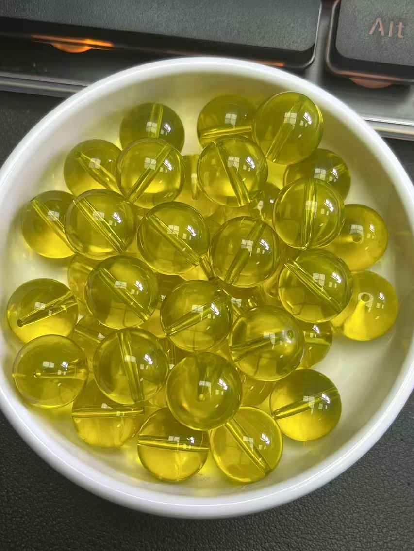 天然琥珀蜜蜡散珠 蓝珀LP10 10MM 25颗（赠弹力绳）