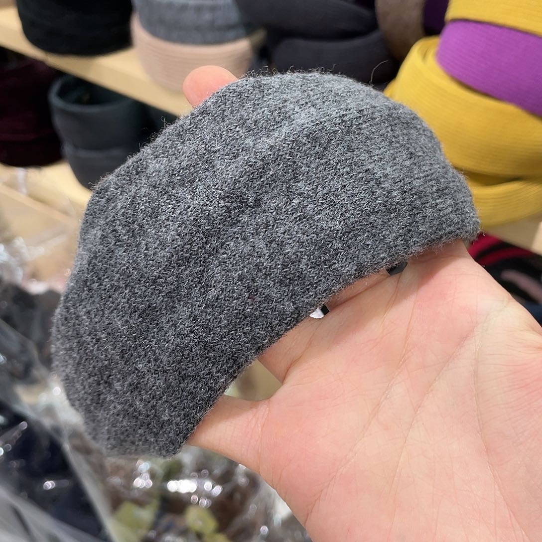 非金属灰色宽发箍