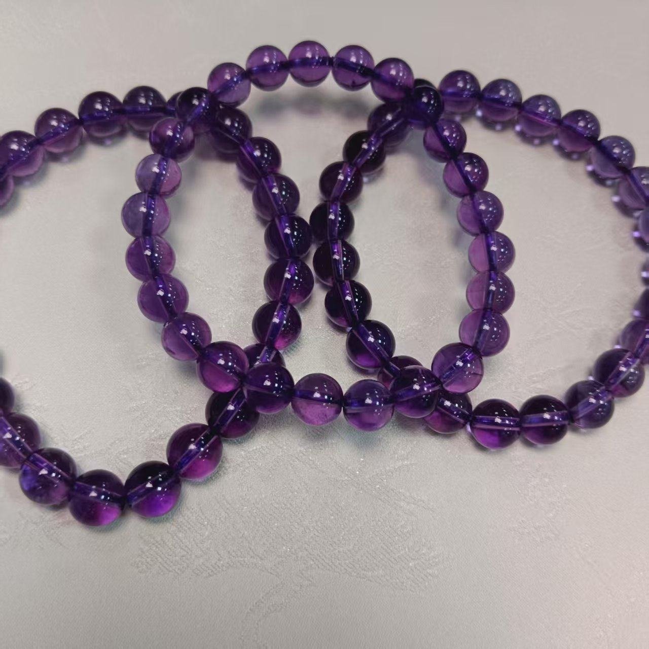 【小院甄选】紫水晶单圈手链约7mm 多样性发一件 451ECK