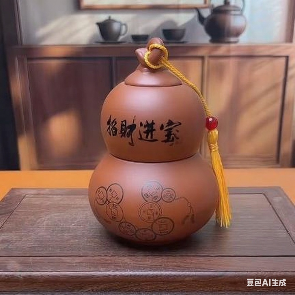 G3235-紫砂葫芦罐中号JSY