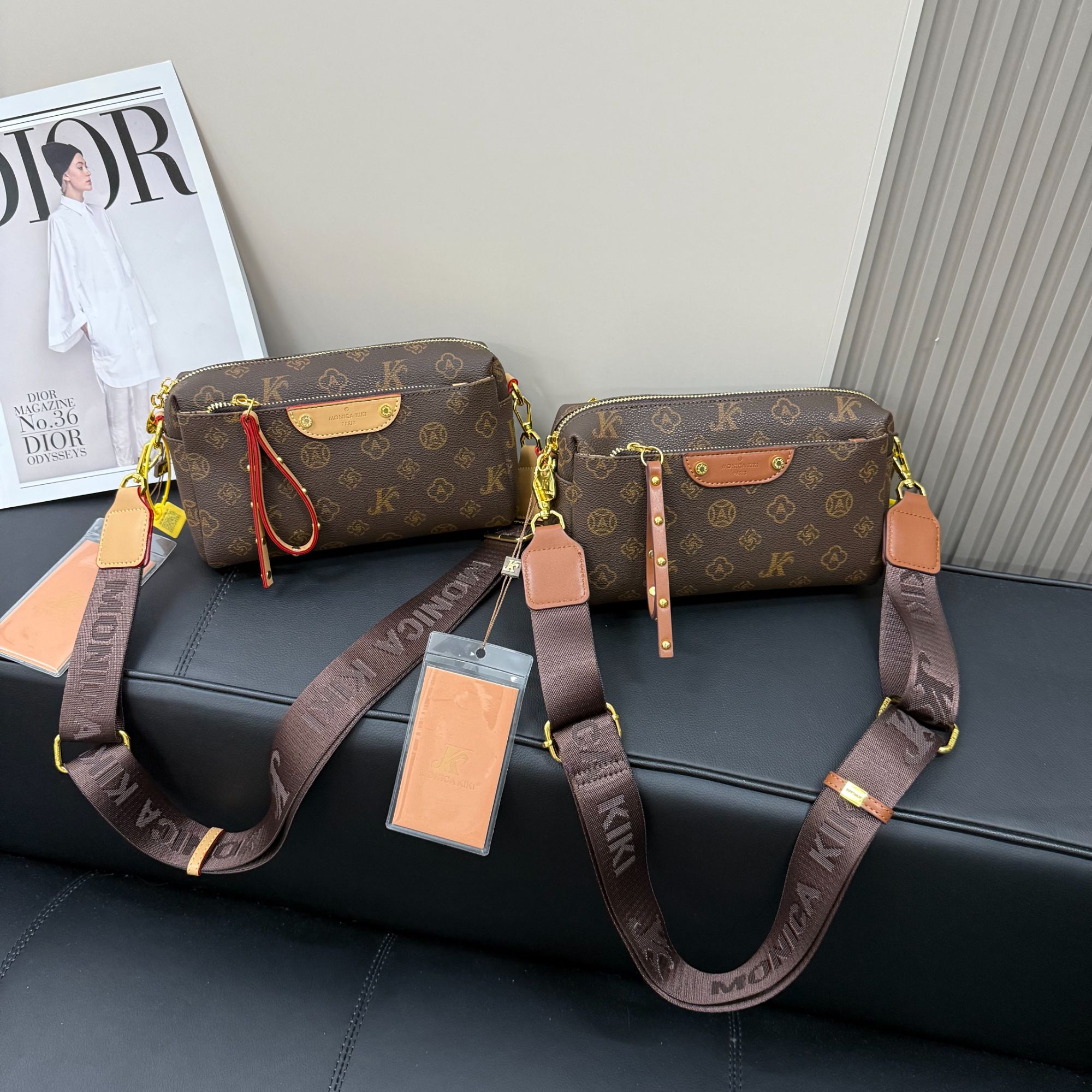 轻奢高级感复古印花包包女2025新款百搭时尚单肩包通勤斜挎小方包