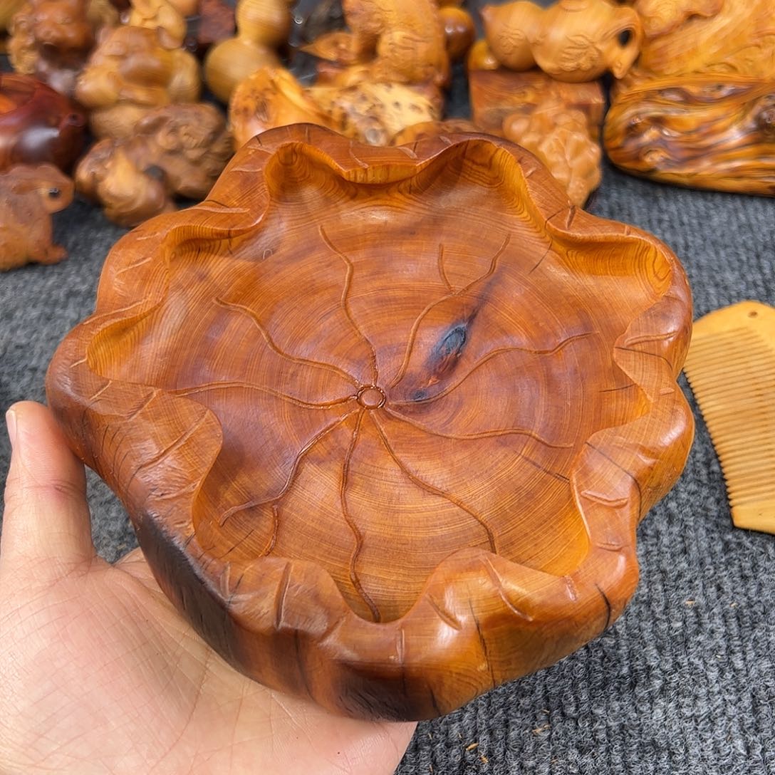 熊***线崖柏太行崖柏黑油骨料，茶盘