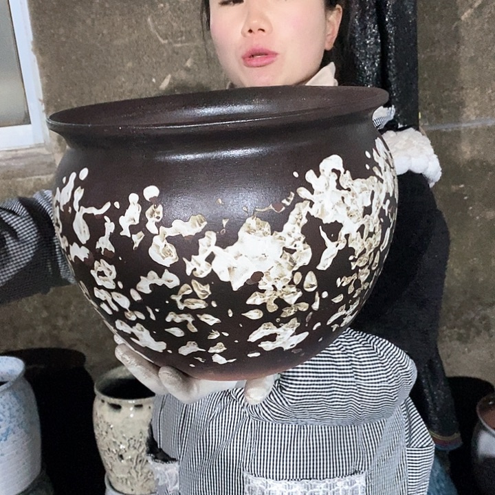 紫砂花盆正品口30高24