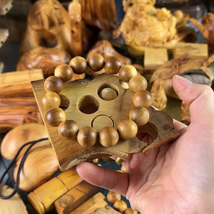 柏木手串/手链1.5瑕疵无油无蜡天然奶香