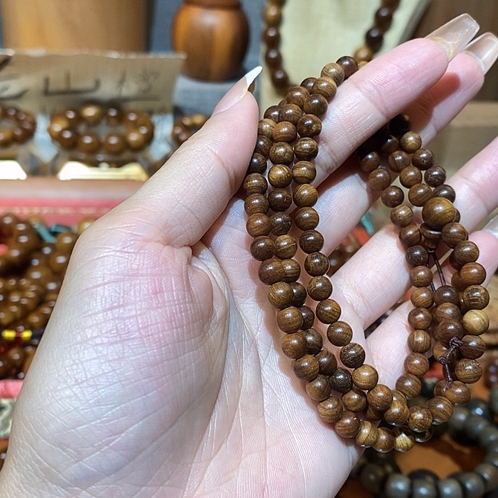 老山檀香0.6/108沉水手链