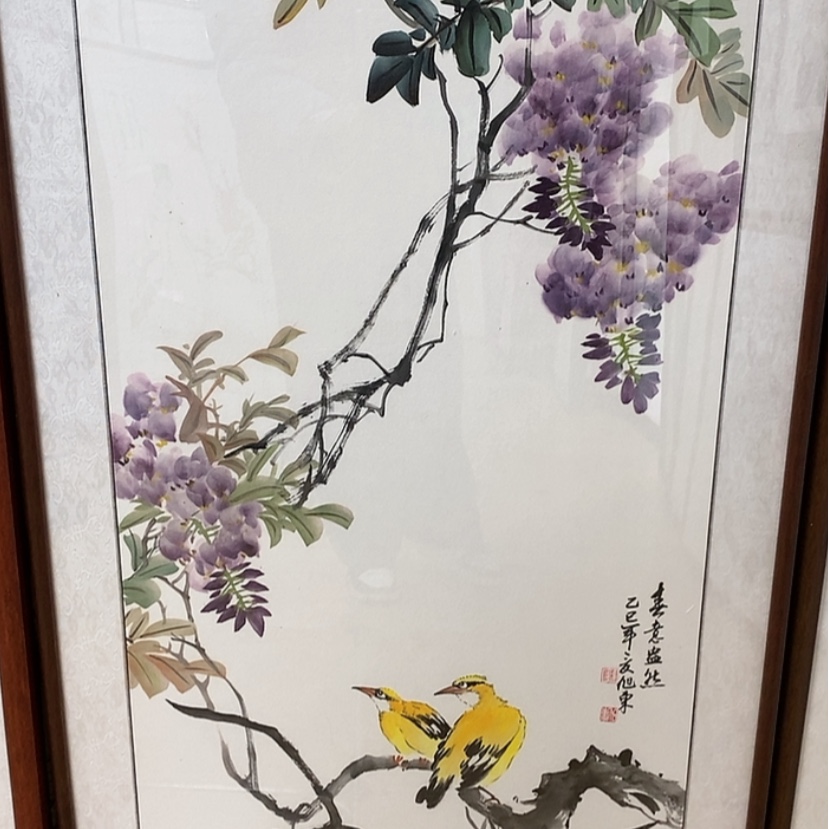 【闪购商品】国画手绘国画带框122.62