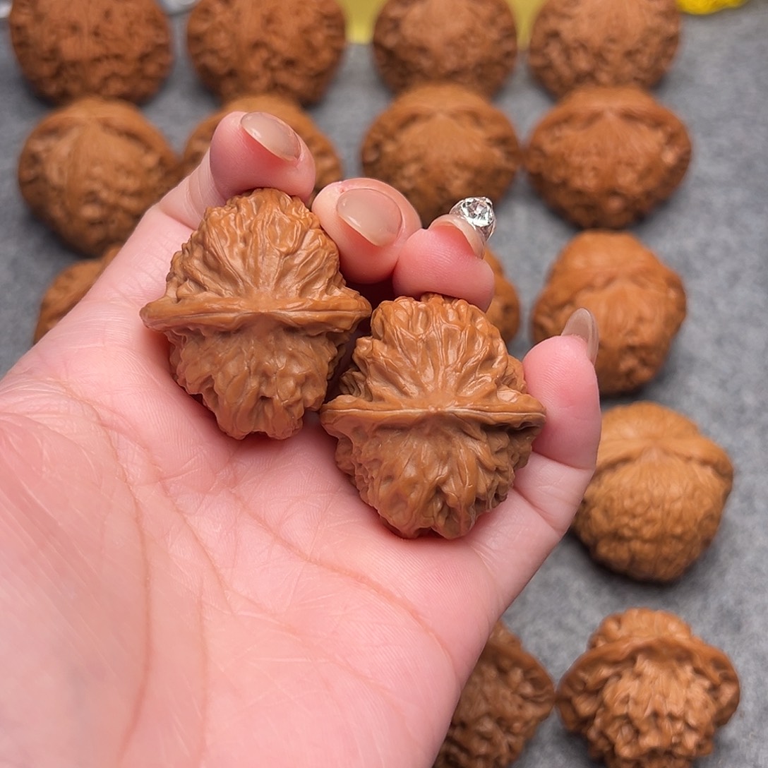 把件文玩核桃啊*哏精品门头沟元宝37全品