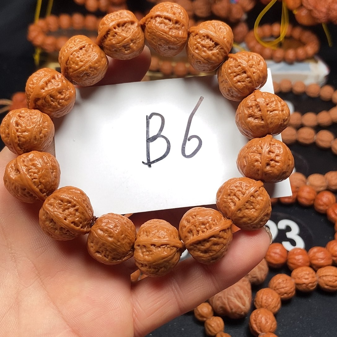 文玩核桃手串一道筋元宝么19