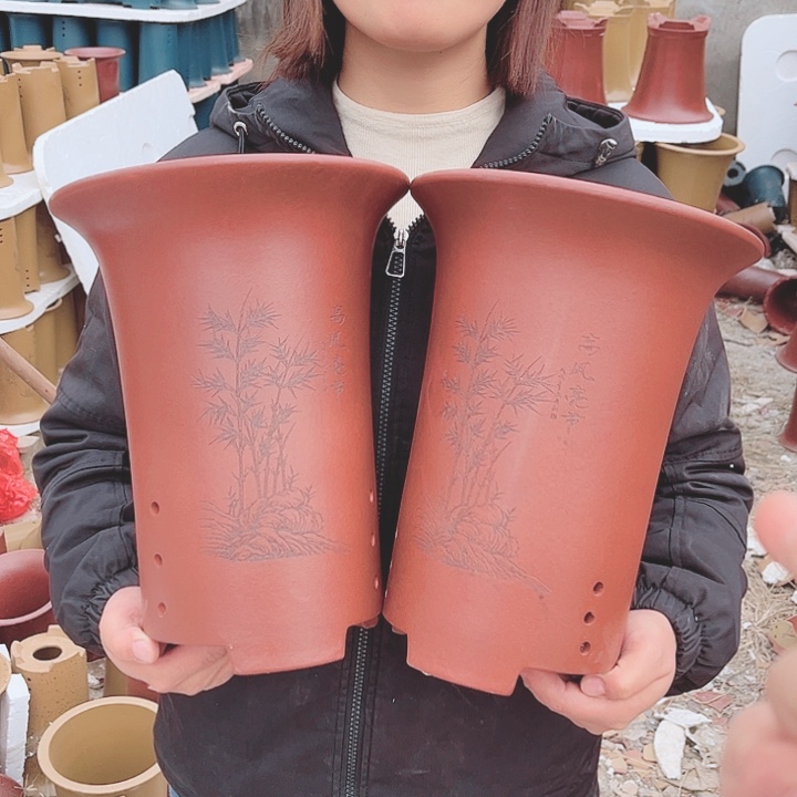 紫砂花盆宜兴紫砂精品花盆 