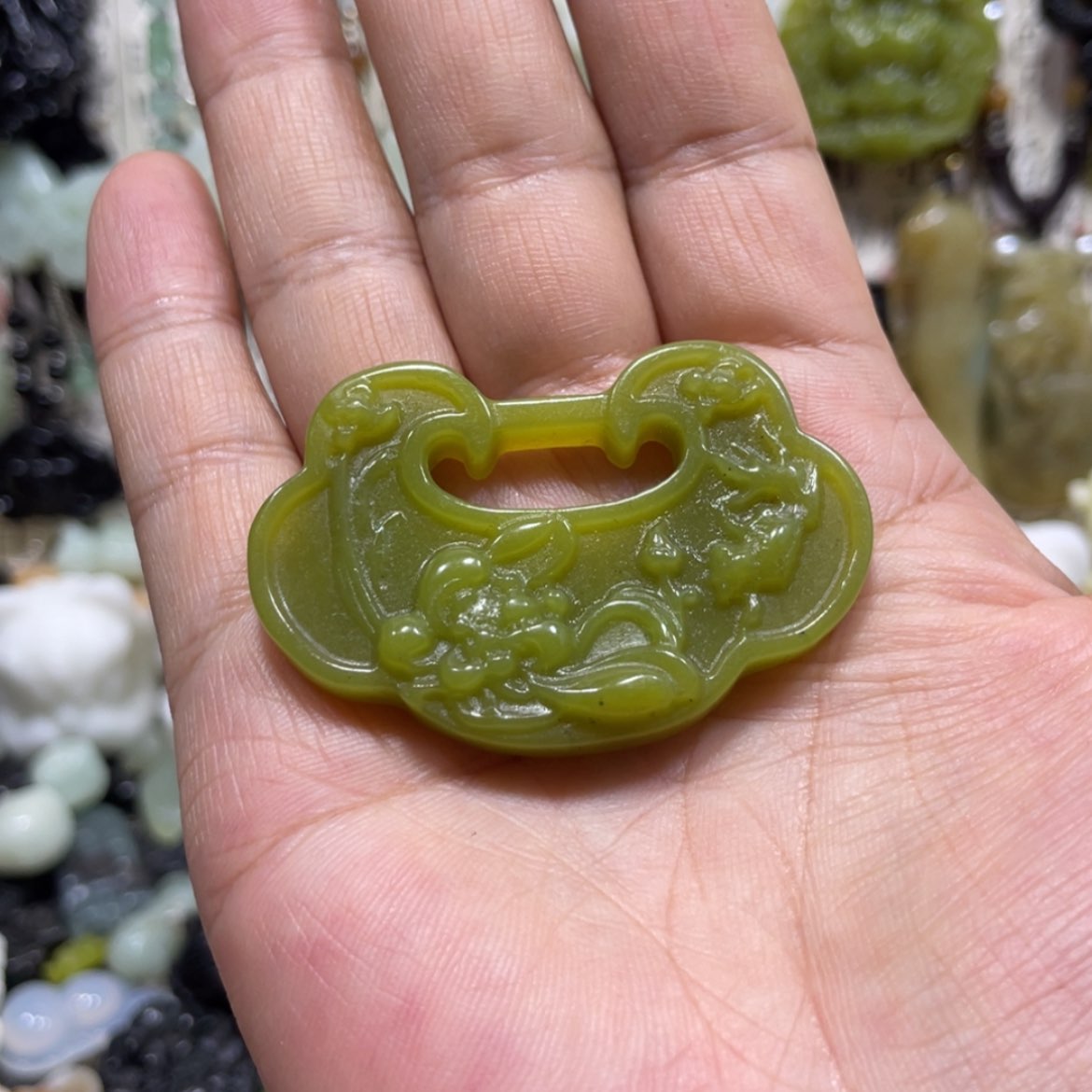 【闪购商品】岫玉颈饰未镶嵌妖****丶103吊坠