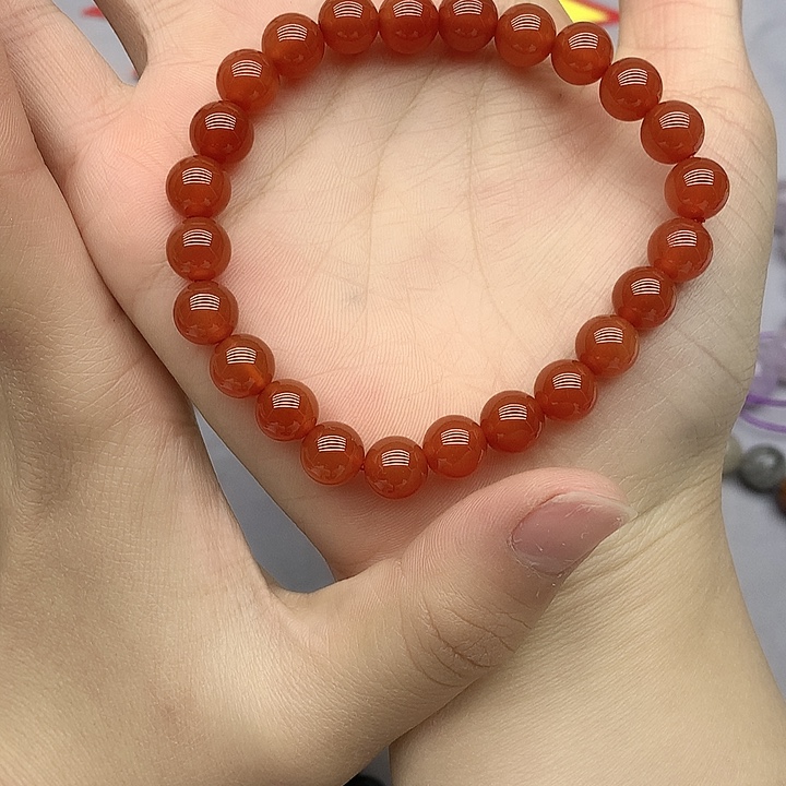 未镶嵌水晶手链南红