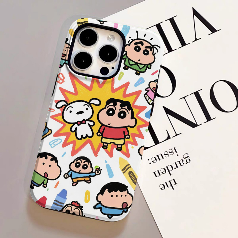 蜡笔小新适用苹果16手机壳iphone15小米14华为13新款oppovivo男生