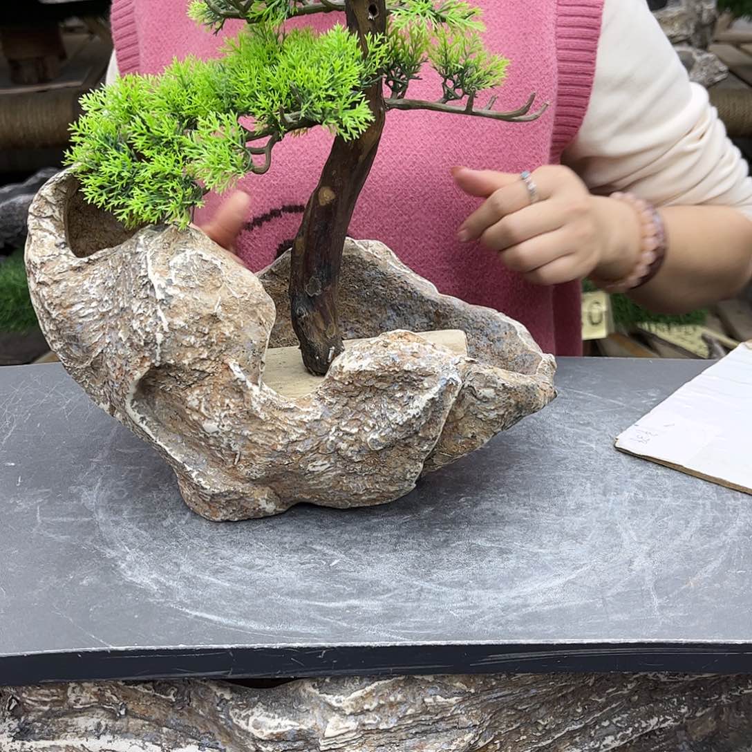 盆景异形花盆鱼缸p1-001