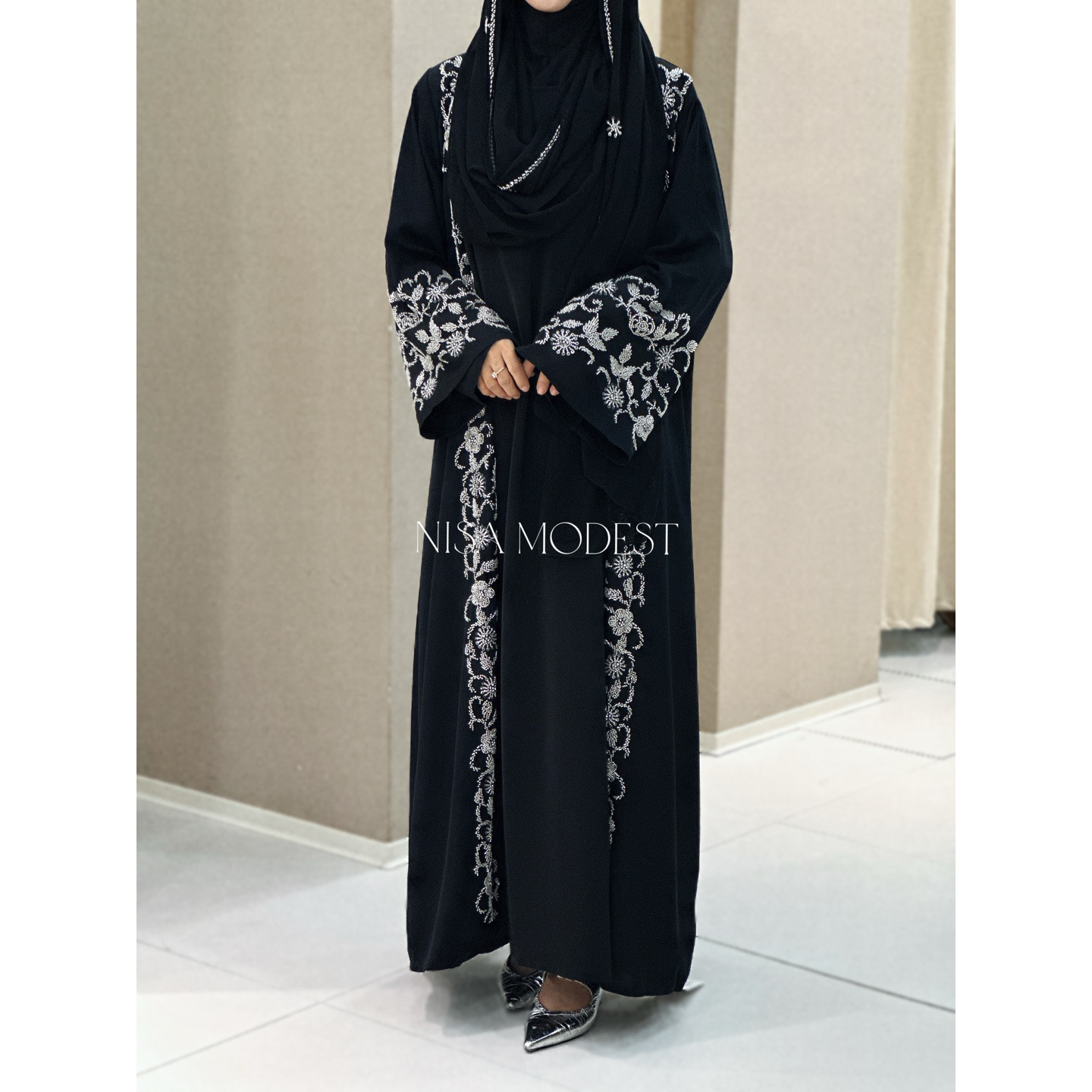 新款高定宴会烫钻礼服长裙NX010