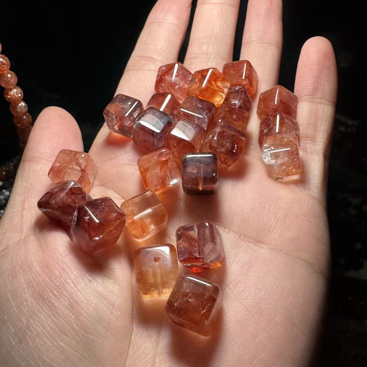 放漏胶花方糖一个价卡约10mm