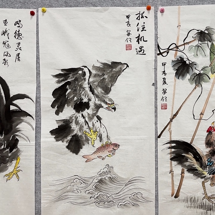 国画花鸟的翅膀和翅膀是一样长在100.50