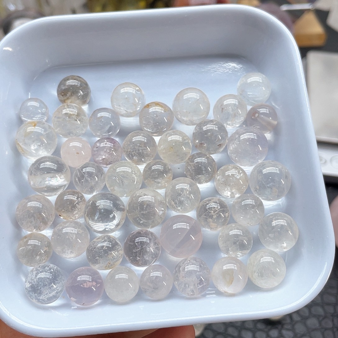 珠宝半成品未镶嵌水晶94白水晶单株组合大小都有无裂