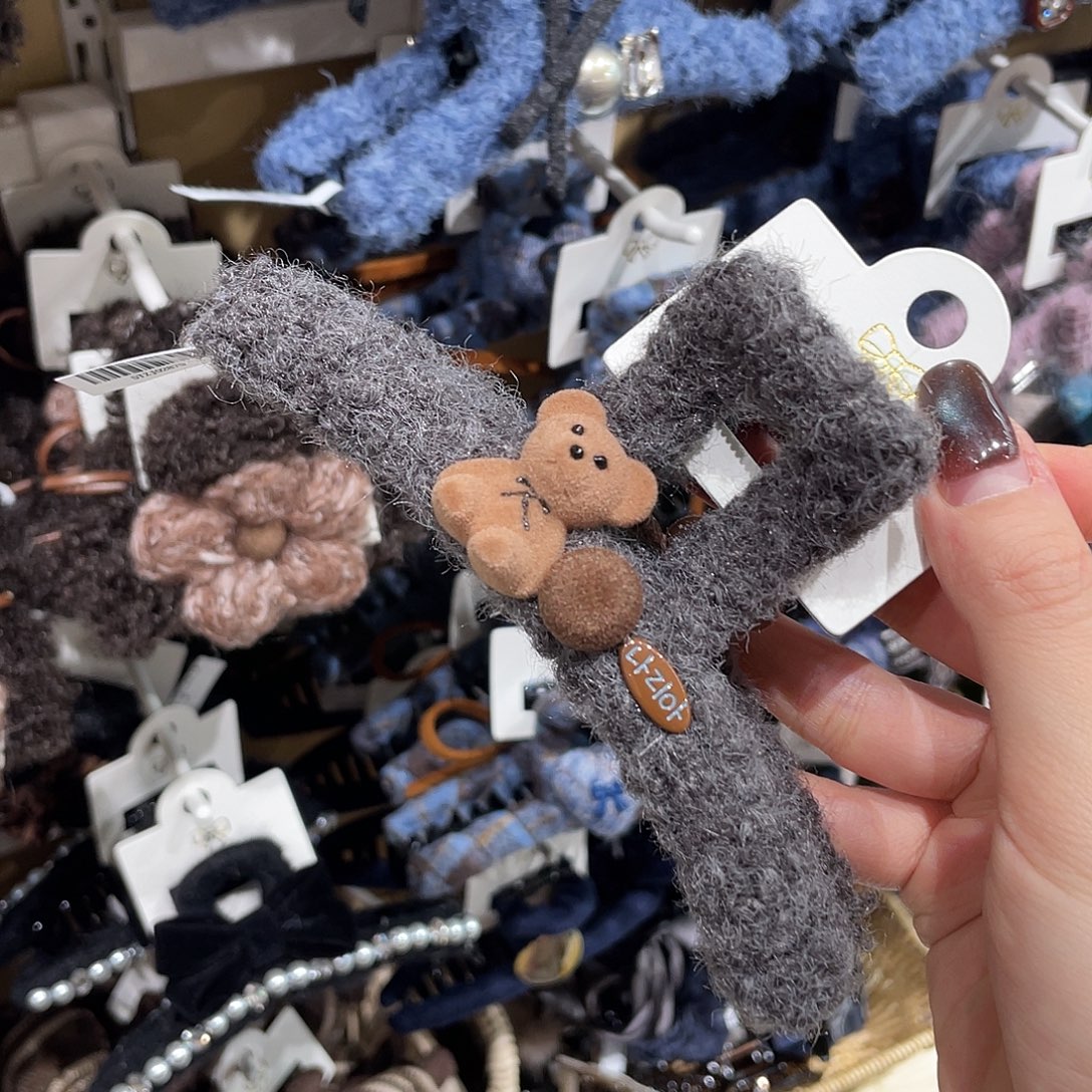 羽毛非金属灰色熊13抓