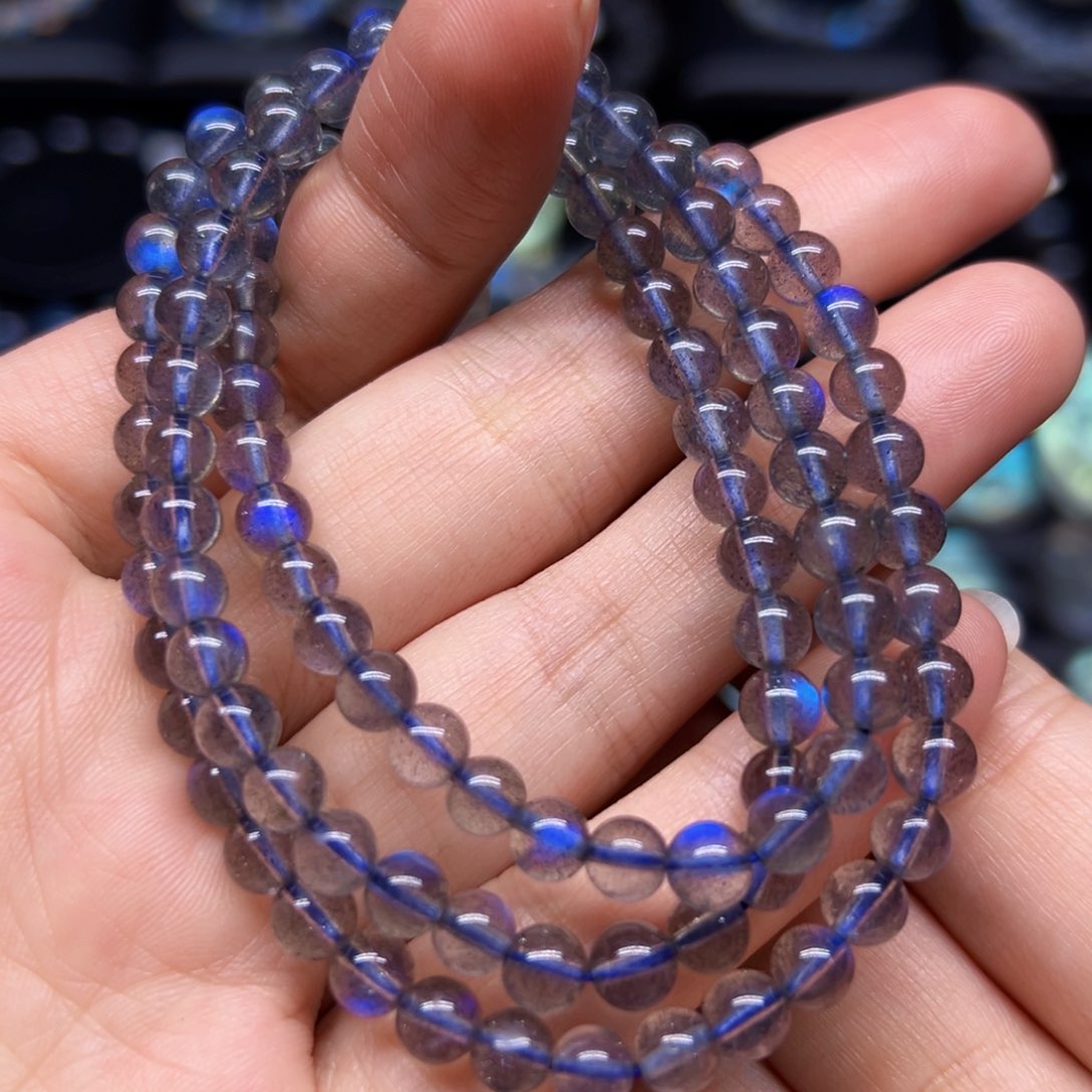 未镶嵌手链长石5.6左右