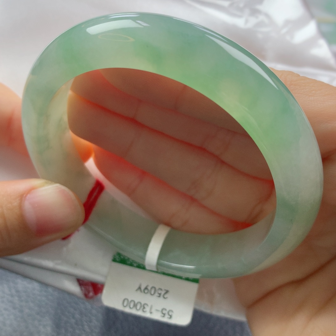 未镶嵌手镯翡翠缅甸天然翡翠A货55.6正