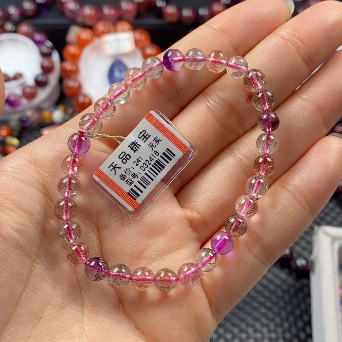 水晶水晶手链：多样发未镶嵌