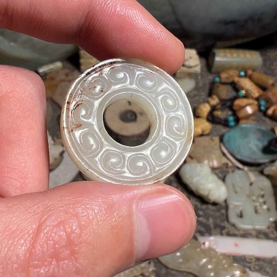 和田玉如图未镶嵌锅**號