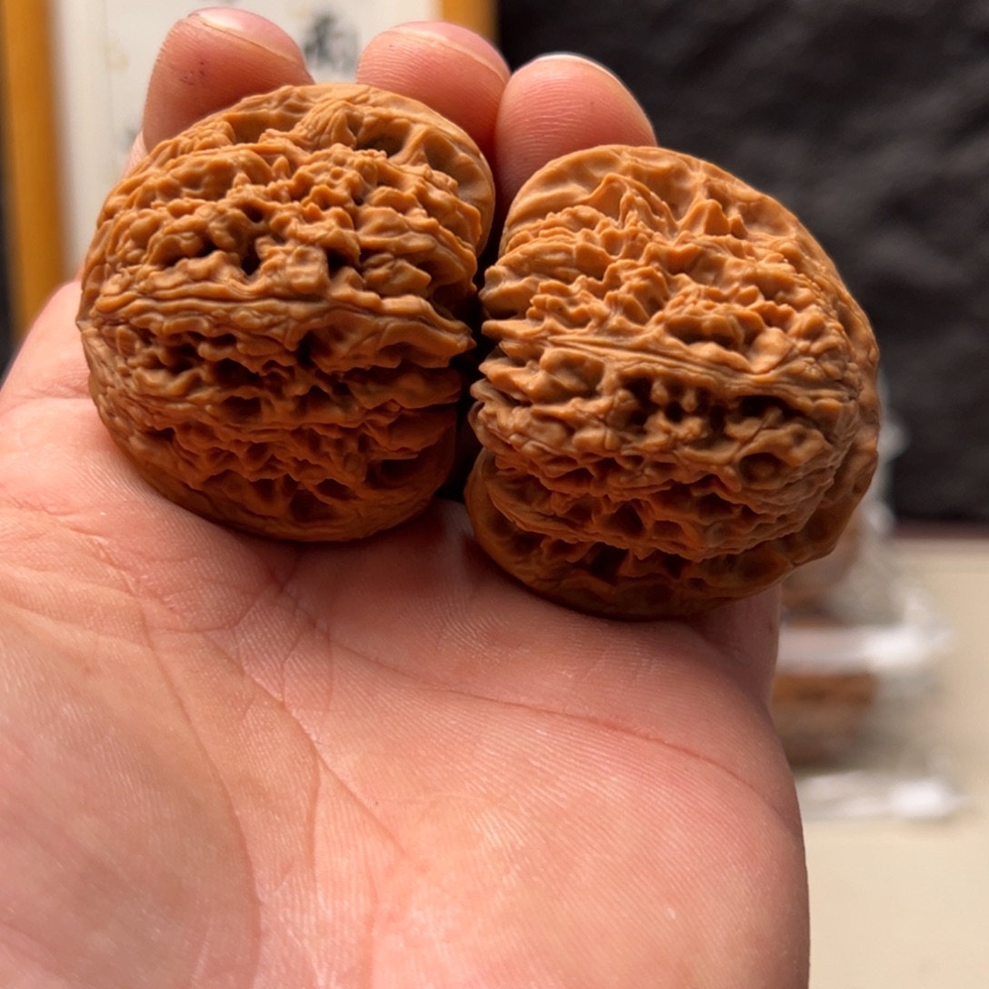 八***粑文玩核桃把件南疆45