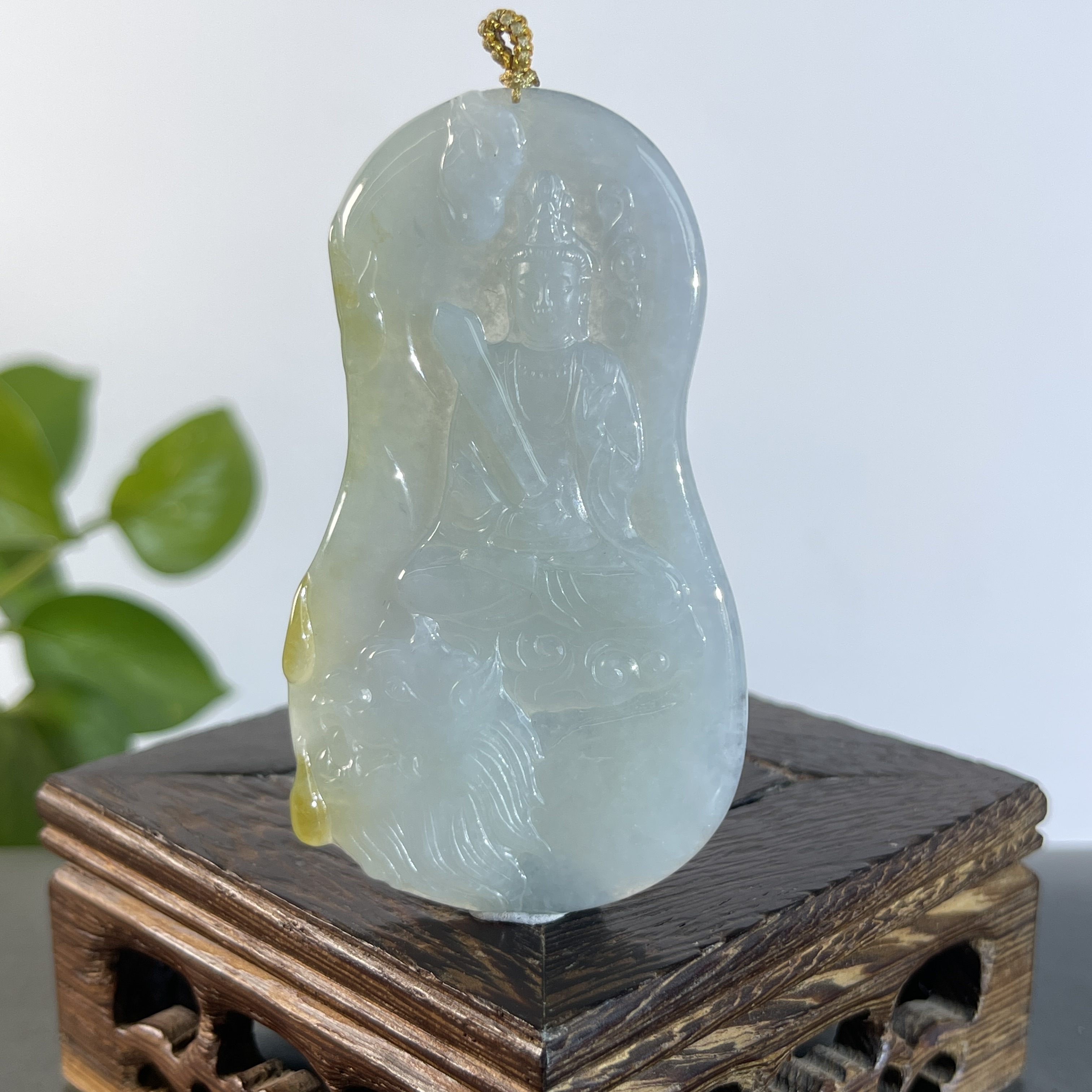 JSB25-115  天然缅甸翡翠A货  文殊