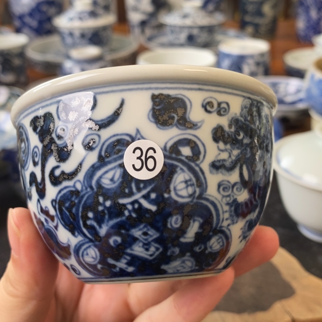 佟***金瓷片景德镇手绘陶瓷